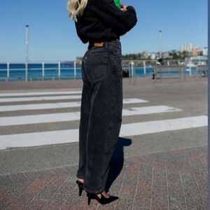 Levi's Baggy Dad 26 Black Wide Leg Women's Jeans